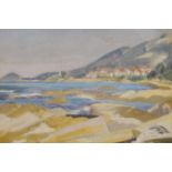 Margaret Shaw (1917-1983), watercolour, Ajaccio seascape, 14.5 x 21cm