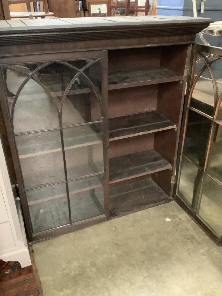 An early 19th century mahogany bookcase top, width 114cm - Image 2 of 2