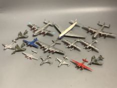 Dinky and Meccano ltd die cast aeroplanes