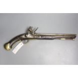 A 1796 pattern long Sea Service flintlock pistol, circa 1800, length 57cm