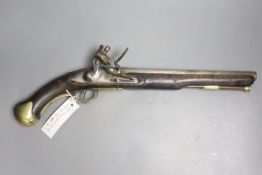 A 1796 pattern long Sea Service flintlock pistol, circa 1800, length 57cm