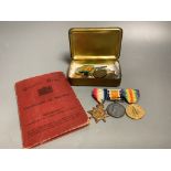 A WWI trio, other military and commemorative medals
