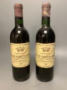 Two Chateau Bel-Air- Marquis D'Aligre, Margaux 1963