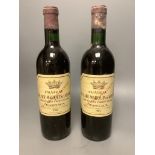 Two Chateau Bel-Air- Marquis D'Aligre, Margaux 1963