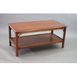 A mahogany two tier coffee table, 122 x 62cmwidth 122cm depth 62cm height 56cm The Royal College of