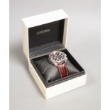A gentleman's modern stainless steel Seiko Solar chronograph wristwatch, with Seiko box.