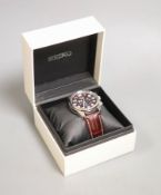 A gentleman's modern stainless steel Seiko Solar chronograph wristwatch, with Seiko box.