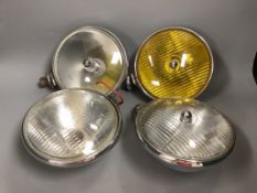Four Lucas car lamps