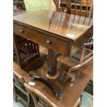 An early Victorian rosewood occasional table, width 61cm