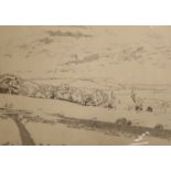 Sylvia Gosse (1881-1968), etching, Drauls Farm, Summer, 1913, signed in pencil, 25 x 35 cm,