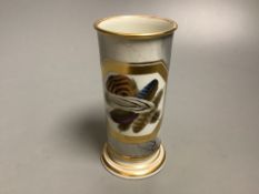 A Barr, Flight & Barr Worcester ‘feathers’ spill vase, c.1815, height 12cm