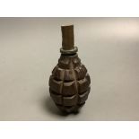 An inert WWI French F1 grenade. Please note - only available to UK buyers. Collection only -