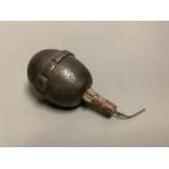An inert German WWI egg grenade. Please note - only available to UK buyers. Collection only -
