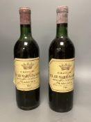 Two Chateau Bel-Air- Marquis D'Aligre, Margaux 1963