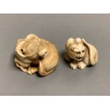 Two Japanese ivory netsuke, 19th/early 20th century