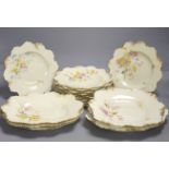 A Royal Crown Derby part dessert service, c.1900