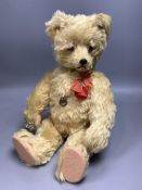 Schuko Tricky Yes/No bear, 1950's, in almost mint condition, music box not working42cm