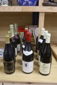 Twelve assorted bottles of wine, etc including Nuits St George, 1982, Chambolle Musigny, 1971 and