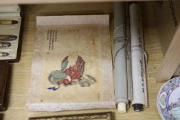 Three assorted Chinese scroll pictures