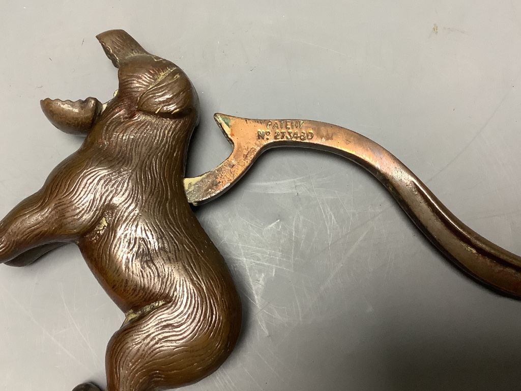 A brass 'dog' nutcracker, length 24cm - Image 3 of 3