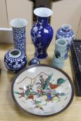 Assorted Chinese ceramics, Qing period etc