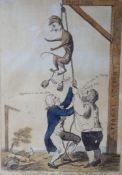 After Isaac Cruikshank (1756-1810), ‘Give a Dog an ill Name, they’ll Hang Him’, dated May 10 1796,