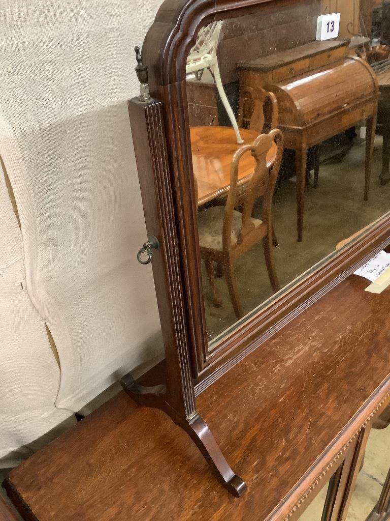 A mahogany dressing table mirror, width 53cm height 52cm - Image 2 of 2