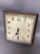 A Garrard oak wall clock