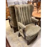 Two armchairs from the Brighton Belle, width 66cm depth 80cm height 111cm