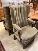 Two armchairs from the Brighton Belle, width 66cm depth 80cm height 111cm