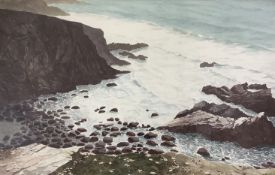 Lenno, Cornish watercolour34x54cm