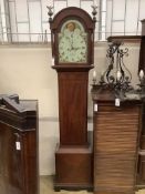 An early 19th century mahogany eight day longcase clock by T. Morgan of Minehead, height 214cm