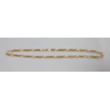 A 9ct gold extended curb-link necklace, 48cm, 20 grams.