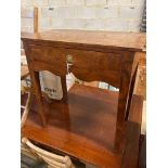 An 18th century walnut side table, width 71cm, depth 38cm, height 74cm