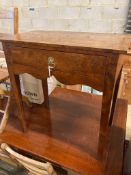 An 18th century walnut side table, width 71cm, depth 38cm, height 74cm