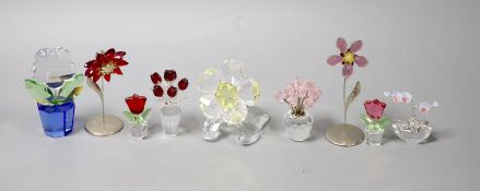 Nine Swarovski crystals from The Flowers Collection