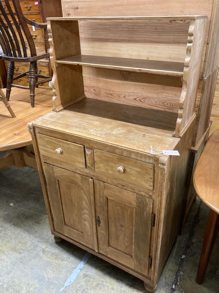 A pine chiffonier, width 80cm depth 50cm height 97cm