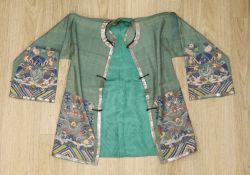 A Chinese Kesi ‘dragon’ jacket, late Qing dynasty, alterations and some wear