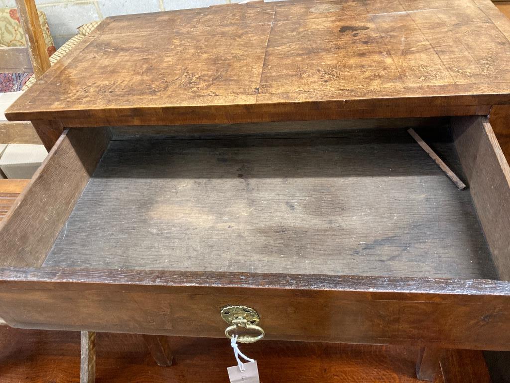 An 18th century walnut side table, width 71cm, depth 38cm, height 74cm - Image 3 of 4