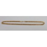 A 9ct gold curb-link necklace, 44cm,26 grams.