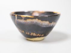 A Chinese blackware splashed bowl11cm diam