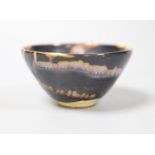 A Chinese blackware splashed bowl11cm diam