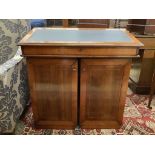 A Victorian style mahogany traveller's desk, width 82cm (closed), depth 49cm, height 84cm
