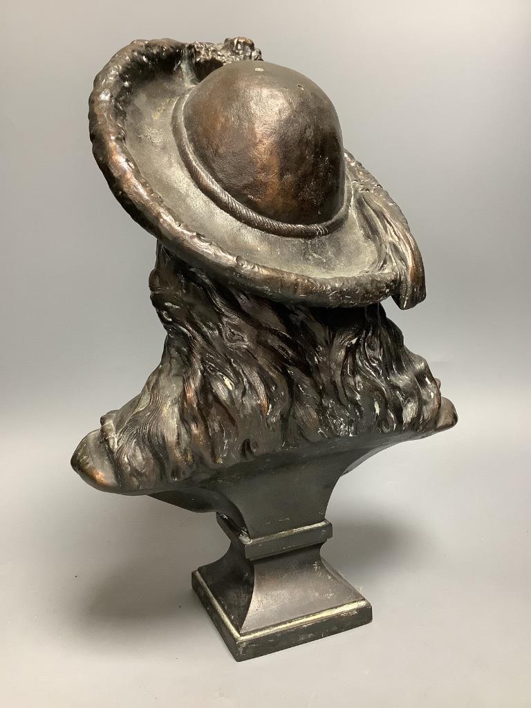 A spelter bust of Odette, circa 1900 - Image 2 of 3