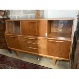 A mid century Jentique cocktail cabinet, width 166cm, depth 44cm, height 104cm