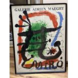 Joan Miro, Exhibition Poster Galerie Adrien Maeght, 64 x 48cm