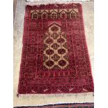 A North West Persian prayer rug, 110 x 74cm