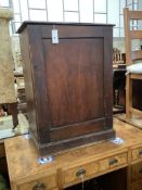 A Victorian stained pine ten drawer collector's chest, width 60cm, depth 37cm, height 82cm