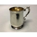 A George II silver baluster mug, Thomas Rush, London, 1734, 10cm, 6.5oz.