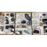 A collection of mineral specimens